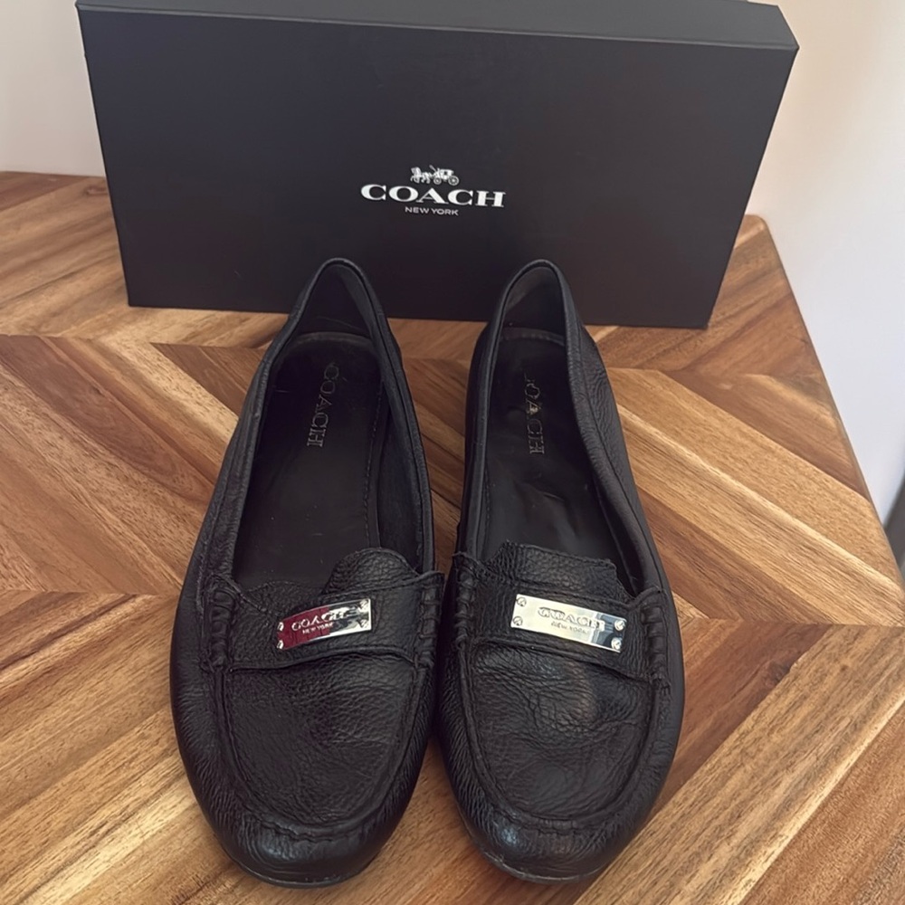 Coach Black Size 10 Fredric’s Pebble GRN Leather Black  10M